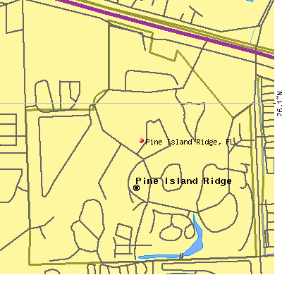 Pine Island Ridge map