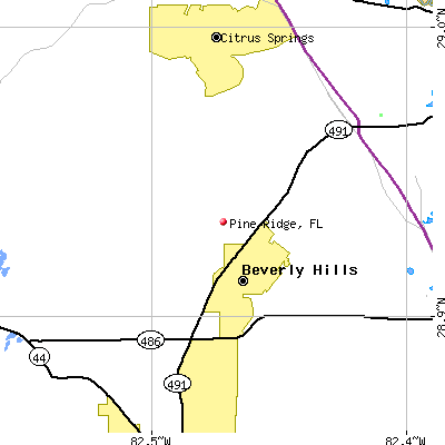 Pine Ridge map