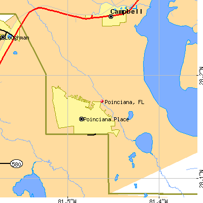 Poinciana map