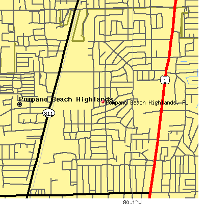 Pompano Beach Highlands map