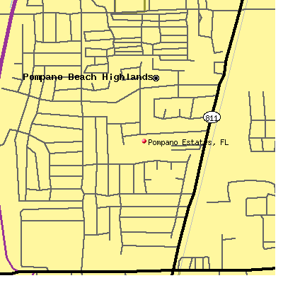 Pompano Estates map