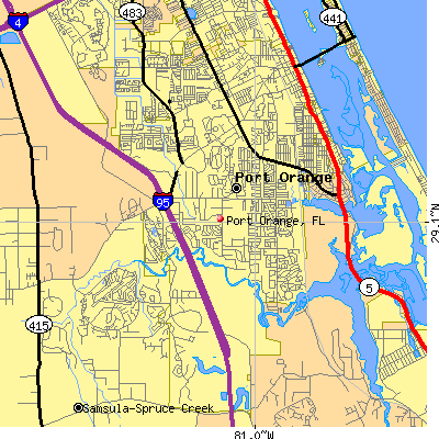 Port Orange map