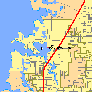 Port Richey map