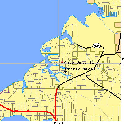 Pretty Bayou map
