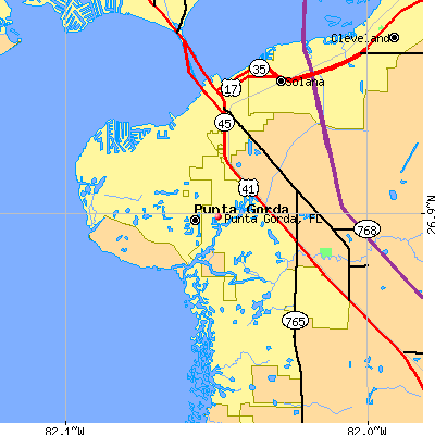 Punta Gorda map