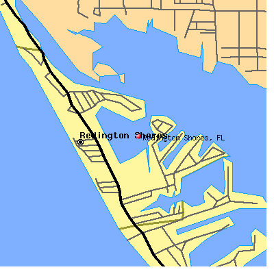 Redington Shores map