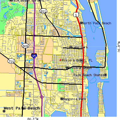 Riviera Beach map