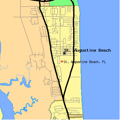 St. Augustine Beach map