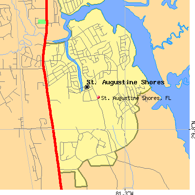 St. Augustine Shores map