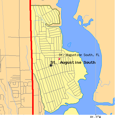 St. Augustine South map