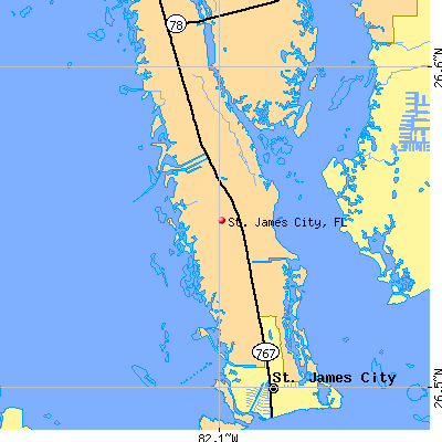 St. James City map