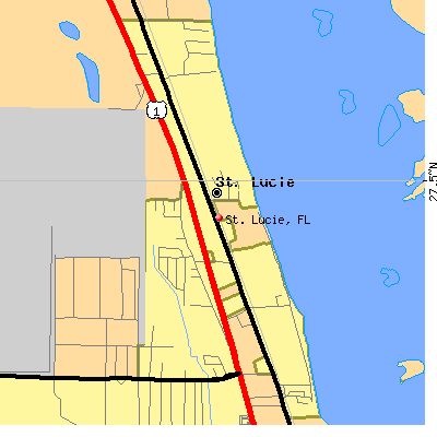 St. Lucie map