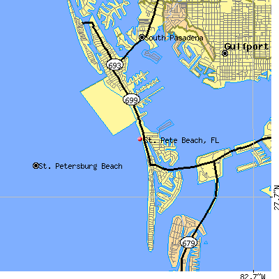 St. Pete Beach map