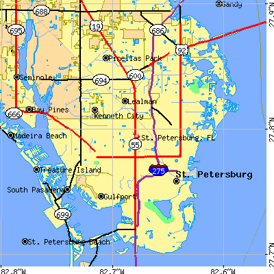 St. Petersburg map