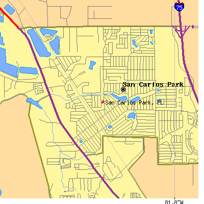 San Carlos Park map