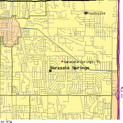 Sarasota Springs map