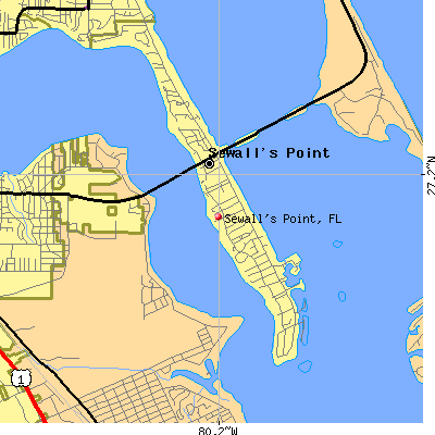 Sewall's Point map