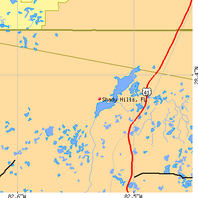 Shady Hills map