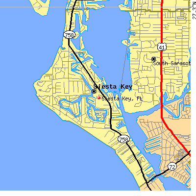 Siesta Key map