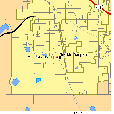 South Apopka map
