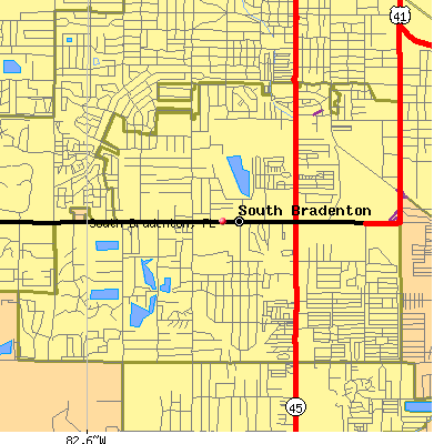 South Bradenton map