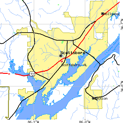Scottsboro map