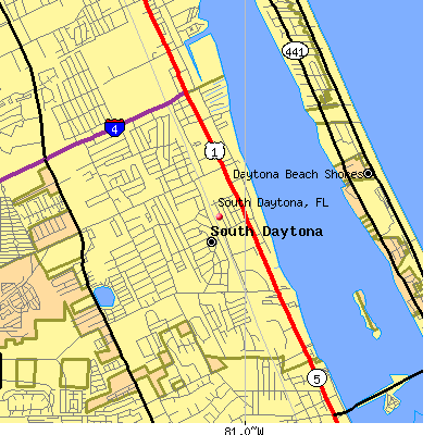 South Daytona map