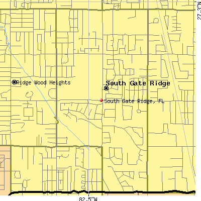 South Gate Ridge map