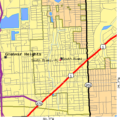 South Miami map