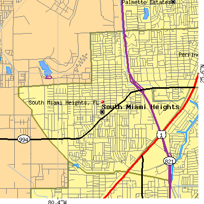 South Miami Heights map