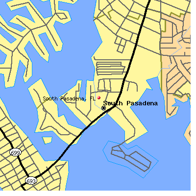 South Pasadena map