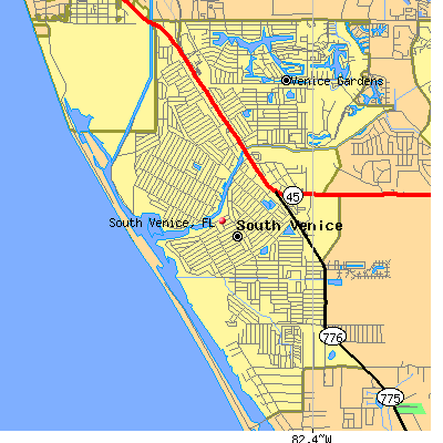 South Venice map