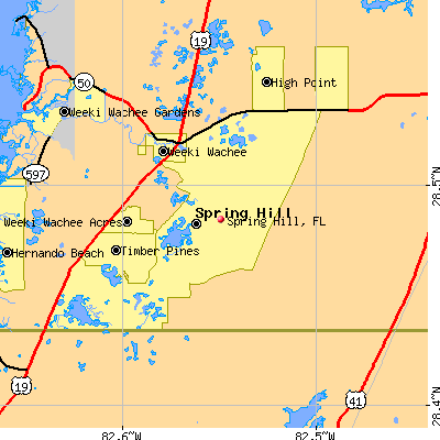 Spring Hill map