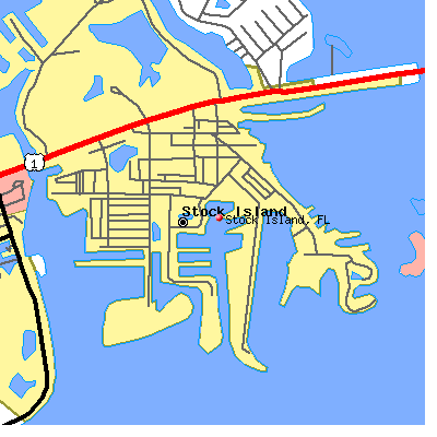 Stock Island map