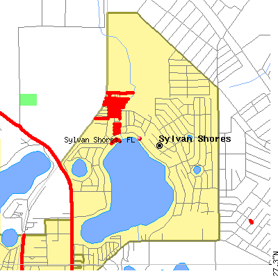Sylvan Shores map