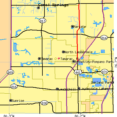 Tamarac map