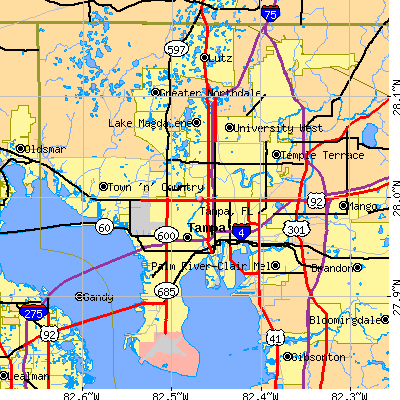 Tampa map