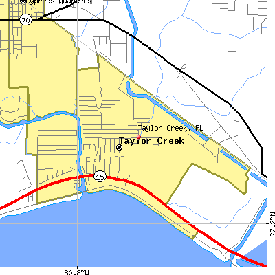 Taylor Creek map