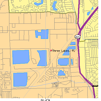 Three Lakes map