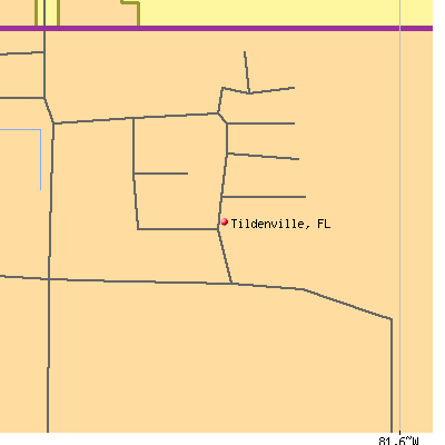 Tildenville map