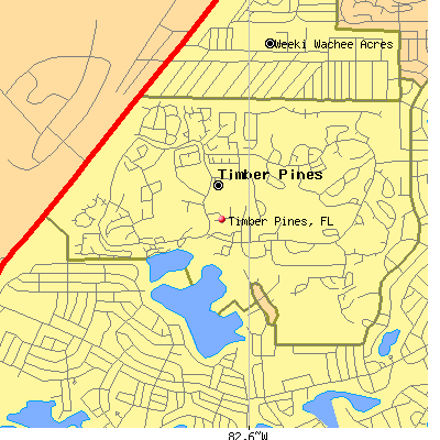 Timber Pines map