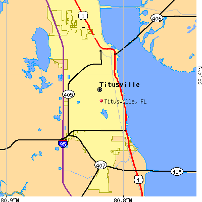 Titusville map