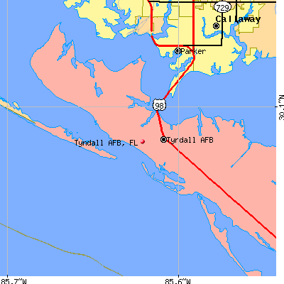 Tyndall AFB map