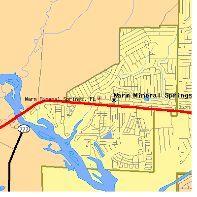 Warm Mineral Springs map
