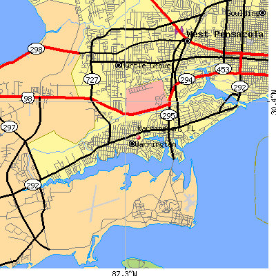 Warrington map