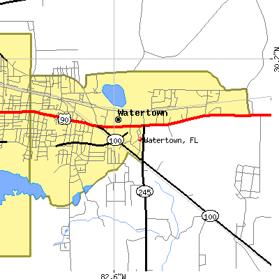 Watertown map