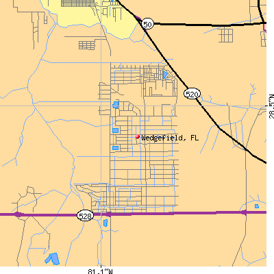 Wedgefield map