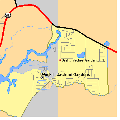 Weeki Wachee Gardens map