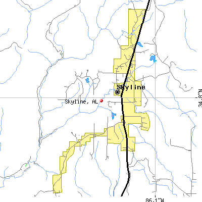 Skyline map
