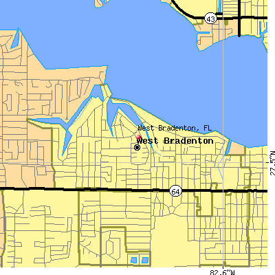 West Bradenton map